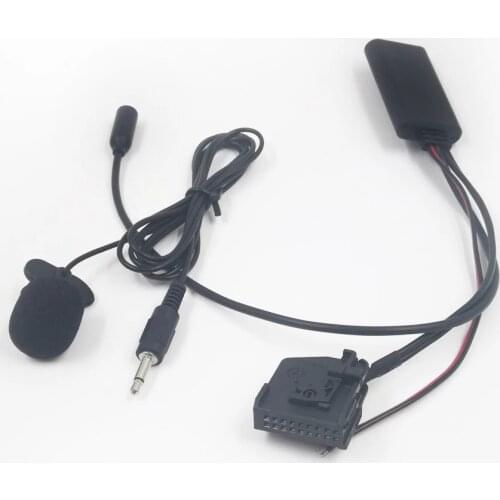 Bestolink 150CM MFD2 RNS2 Car Stereo Audio AUX Cable Bluetooth 5.0 Handsfree MIC Adapter 18Pin Plug for Volkswagen Audi