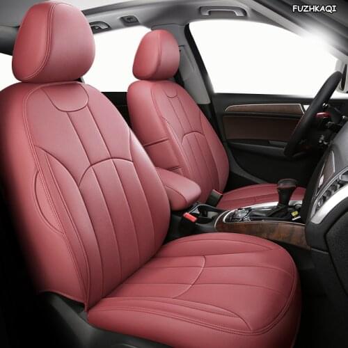 FUZHKAQI Custom Leather car seat cover set For Ford Everest Territory Explorer Mustang Ranger Automobiles Seat Covers car seats