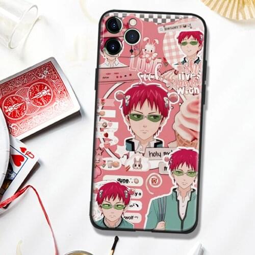 The Disastrous Life of Saiki K Glass Soft Silicone Phone Case FOR IPhone SE 6s 7 8 Plus X XR XS 11 12 Mini Pro Max Cover Shell