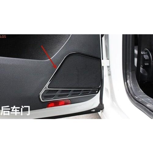 For Volkswagen Golf 7 2014-2019 stainless steel Car door audio Decorative frame Anti-scratch protection car accessories