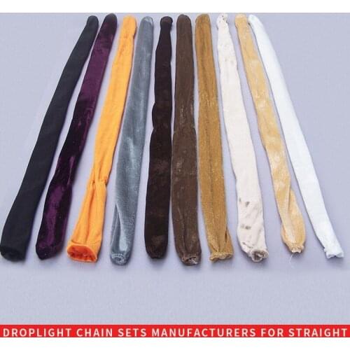 4 pieces/lot 60cm/80cm/100cm flannelette sleeve for Candle crystal chandelier flannel set iron chain jacket lighting accessories