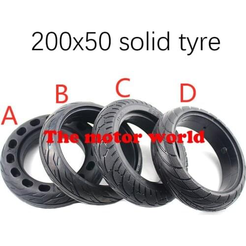 Hot Sale New Good Reputation Multi-style 200x50 Solid Tyre Fit for Motorcycle Self Balancing Hoverboard Electric Scooter