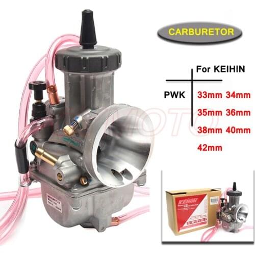 Motorcycle KEIHIN PWK Carburetor 33 34 35 36 38 40 42mm Racing Parts Scooters Dirt Bike ATV with Power Jet Used 250cc