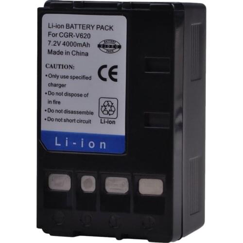 AsperX 4000mAh 1pcs CGR-V620 CGR V620 CGRV620 Battery for Panasonic NV-RX14 NV-RX17 NV-RX18 NV-RX24 NV-VC, NV-RX Battery