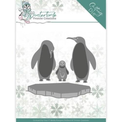 MT Craft Metal Cutting Dies Penguin family Scrapbooking Photo Album Decorative Embossing Stencils Paper Card Crafts Die Cuts