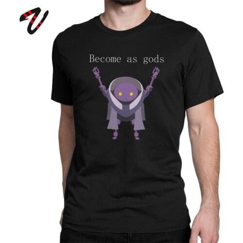 Mens T Shirt Become As Gods Nier Automata Hipster Tee Shirt Short Sleeve Custom Mens T-Shirt Cotton Plus Size Tops Geek Style
