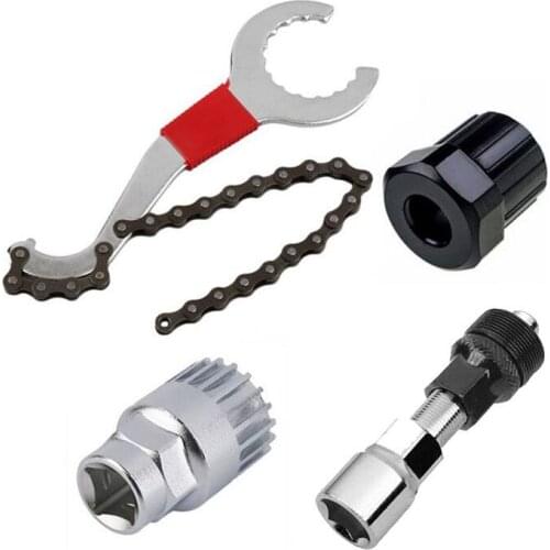 Mountain Bike Repair Tool Kits Bicycle Chain Removal / Bracket Remover / Freewheel Remover / Crank Puller Remover Outdoor sports