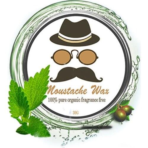 30g Organic Men Beard Growth Oil Moisturizing Smoothing Leave In Styling Conditioner Natural Men Beard Hair Wax Mustache Care