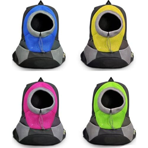 Pet Carrier Backpack Portable Outdoor Dog Cat Travel Bag Pet Products S M Size Blue/Fuchsia/Yellow/Green Optional