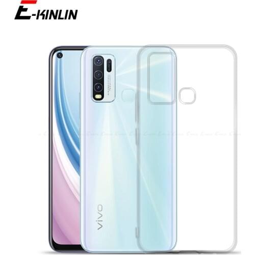 Transparent Ultra Slim Clear Silicone Case For VIVO Y30 Y30i Y20i Y20s Y20 Back Soft TPU Protection Cover