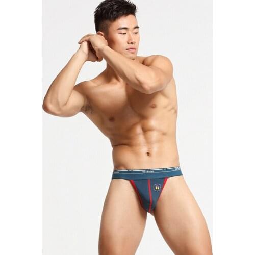 SEOBEAN New Mens Sexy T Back Thong Cotton Underwear