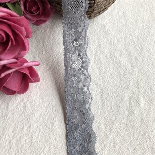 Width soft 3cm S1642elastic lace trim material diy apparel sewing & fabric lace ribbons stretch hollow out floral lace trimming