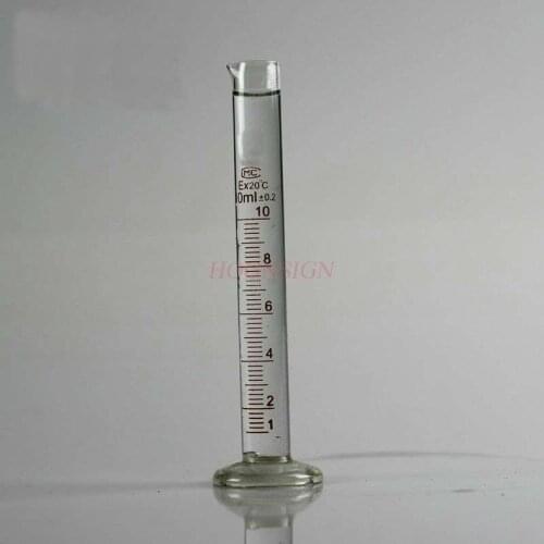 Glass measuring cylinder 10ml industrial testing measuring cylinder quality assurance chemical laboratory instrument