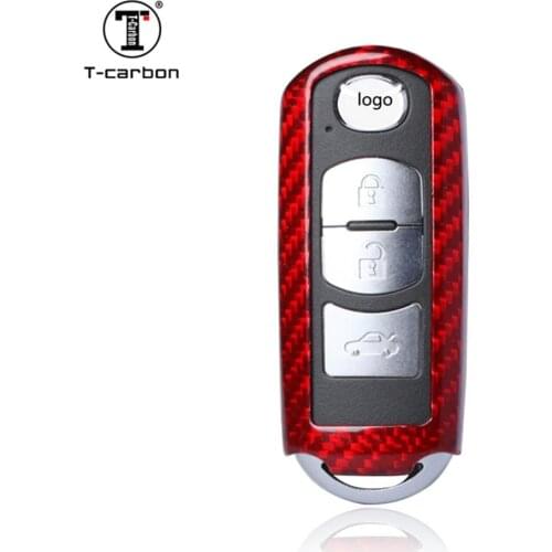 T-carbon Glass Fiber Key Cover For Mazda CX-5, CX-4,CX7