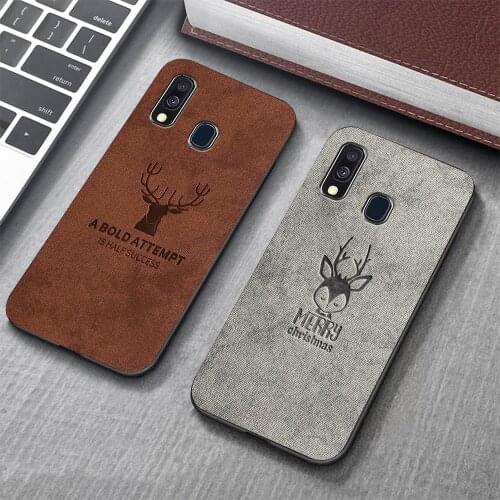 Fabric Deer Case For Samsung Note 10 Plus Case 8 9 20 Ultra Shockproof Back Cover For Samsung S20 FE S21 Ultra S9 S10 Plus Coque