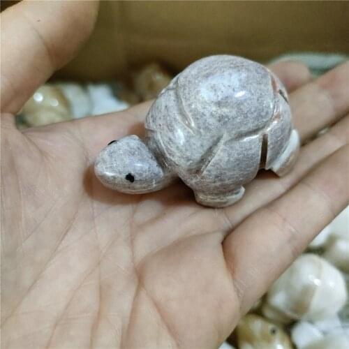 1pcs Natural crystals and stones carved animal tortoise reiki gifts turtle