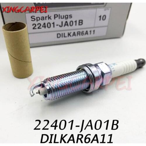 10pcs 22401 JA01B DILKAR6A11 Dual Iridium Spark Plug Fit For Nissan Altima Rogue Sentra 2.5 22401-JA01B DILKAR6A-11 Auto Part