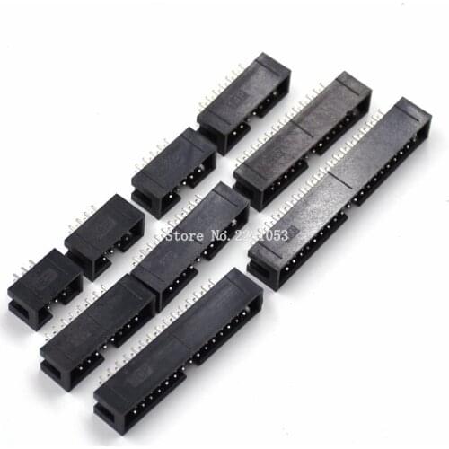 10PCS/LOT DC3-10P JTAG ISP socket straight IDC Box headers 10Pins 2x5 2.54mm Pitch Box headers 10P female