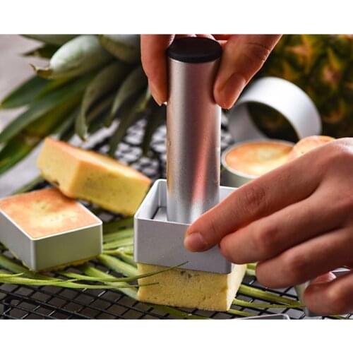 10pcs Square Rectangle Ellipse Heart Pineapple Flower Shape Pie Cake Cookie Mold Biscuit Cutter Stamp Press Cutting Tools
