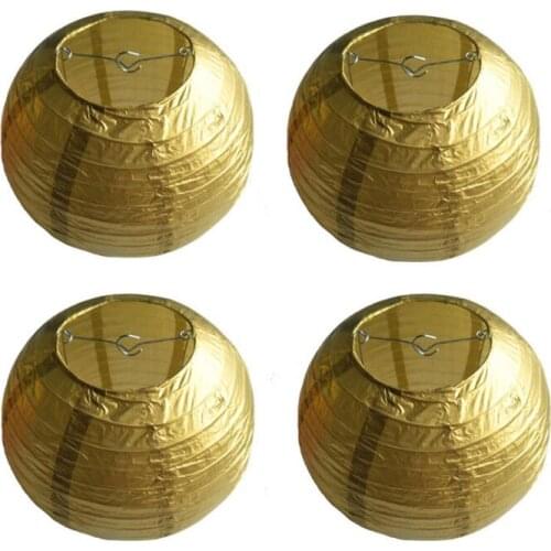 12Pcs 12"Silver Gold paper lampion Wedding Paper Lanterns Chinese lanterns Indoor Outdoor Party Event Hanging Diy Decor