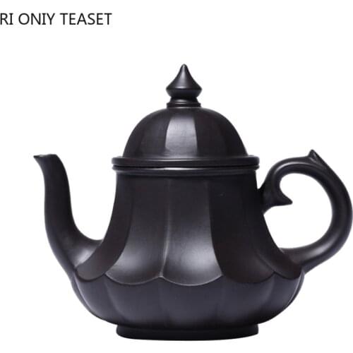 190ml Yixing Purple Clay Teapots Raw ore Black Mud Tea Pot Kettle Handmade Zisha Teaware Tea Set Chinese Tea Ceremony Customized