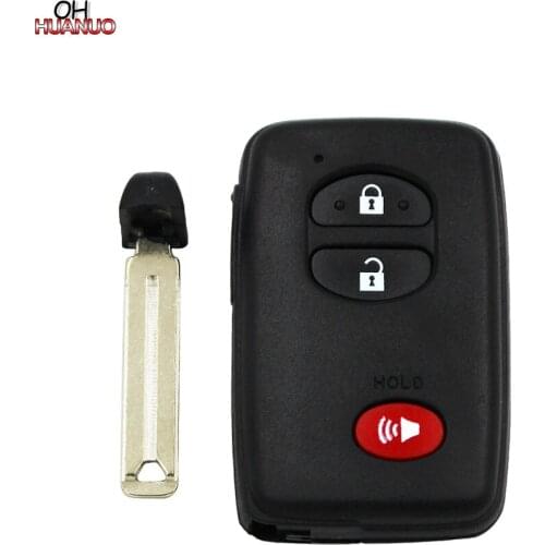 2+1 Button Smart Remote Key Shell Case Fob 3 Buttons for TOYOTA 4Runner Land cruiser Prius Car Key Blank