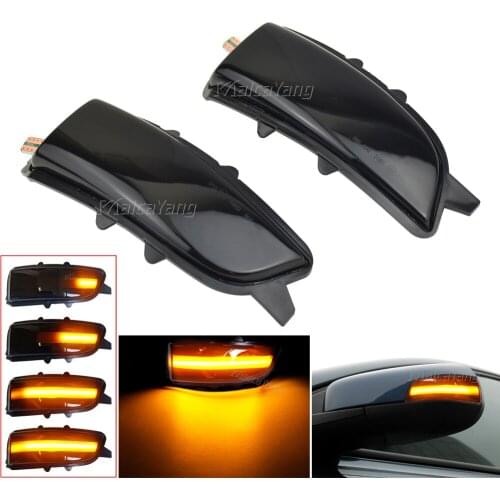 2Piece Dynamic Blinker Side Mirror Indicator Turn Signal Light Lamp 31111090 31111102 For Volvo S40 S60 S80 C30 C70 V40 V50 V70