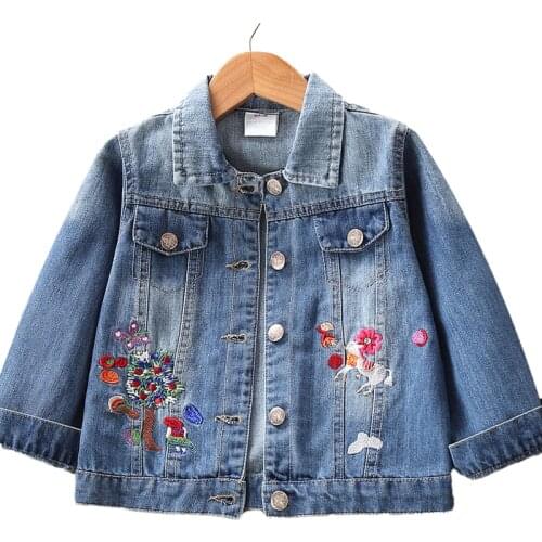 2020 New Spring Boys Girls Denim Jackets 1-8 year Child baby Hooded Jacket High quality trend cowboy clothes