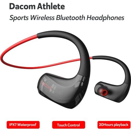 Dacom G93 Sports Wireless Bluetooth Headphones IPX7 Waterproof Bass Stereo Earphone 20H Playing Time Running with Mic AAC Codecs