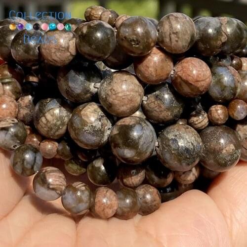 Natural Stone Blue Chalcedony Jades Beads Loose Spacer Round Beads For Jewelry Making 4-10MM DIY Bracelet Accessories Wholesale