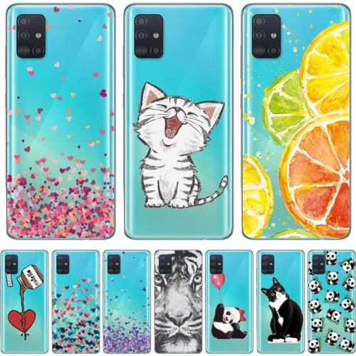 For Samsung Galaxy A01 A51 A11 A71 A91 Case Fashion Pattern Soft Back Cover Silicone Phone Cases For Samsung A 01 51 71 91 Capas