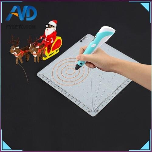 D Type Silicone Mat Basic Template Multi-Purpose 3D Design Child Best Gift + 10M PLA Filament 1.75mm For 3D Printer Pens Hobby