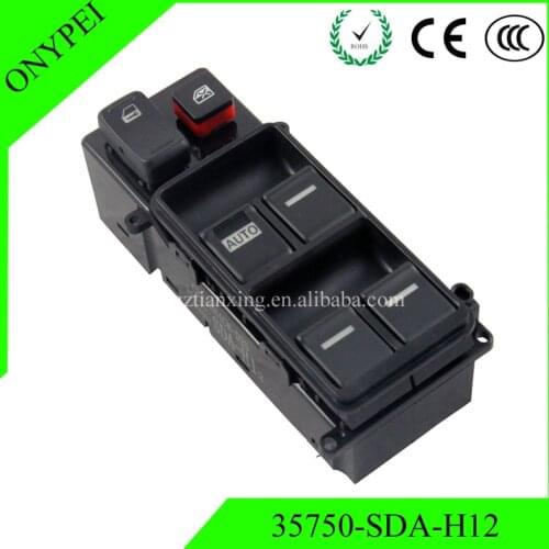 Door Driver Side C8H-HH4CM-D25 35750-SDA-H12 Master Window Switch For 03-07 Honda Accord 35750 SDA H12 35750SDAH12
