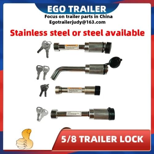 EGOTRAILER A TYPE 5/8" 16MM TRAILER HITCH PIN LOCK 5/8 L-TYPE TOW HITCH TOW BAR TONGUE LOCK CARAVAN TRAILER PARTS