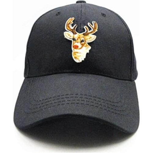 Deer animals embroidery cotton Casquette Baseball Cap hip-hop cap Adjustable Snapback Hats for kids men women 245