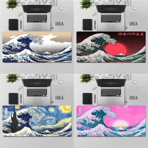 The Great Wave off Kanagawa Gaming Mouse Pad Large MousePad Gamer Mouse Mat Computer XXL Mouse Carpet Keyboard pad Desk Mat