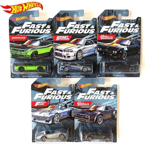 Hot Wheels Car Toy Entertainment Theme Small Fast Sports Car Model Furious Run Toy Car for Children Hotwheels Diecast Model Gift