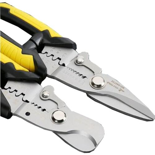 Multifunctional Household 7"/8" Crimping Tool, Wire Stripper, Scissors Type Cable Cutter, Electrician Wiring Tool