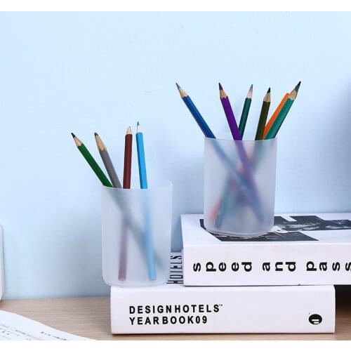 Plastic Desktop Organizer Pen Holder Case Storage Box for Home Office School