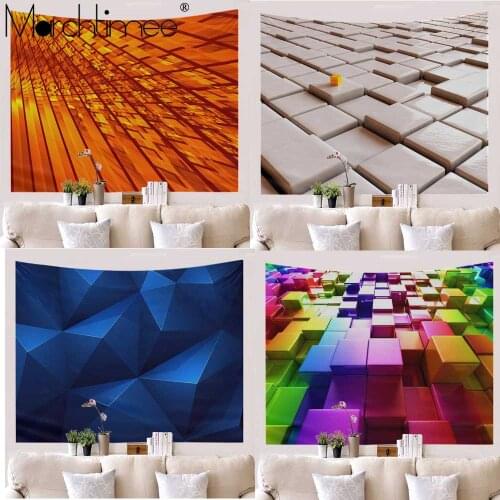 Psychedelic Future Science Tapestry Wall Hanging 3D Modern Geometric Wall Tapestry Wall Decor Bedspread Yoga Mat Picnic Cloth