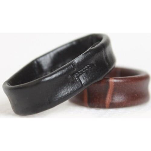 4pcs Genuine Leather watch strap Keeper Ring Hoop Loop Black Brown watchband Holder Retainer Size 14mm/16mm/18mm/20mm/22m/24mm