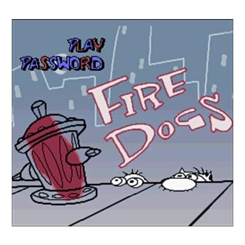 Ren & Stimpy Show, The - Fire Dogs NTSC Version 16 Bit 46 Pin Big Gray Game Card For USA Game Players