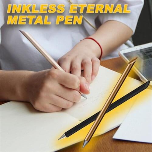 Pen Inkless Eternal Metal Pen New Design Office Sign Pen Collectible Gift Small Gifts For Colleagues Learning Accessories 2021
