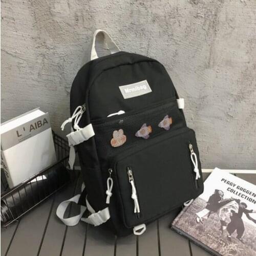Girl school bags for teenage backpack Womens High-capacity College wind School Bag female High Student work wear backpack