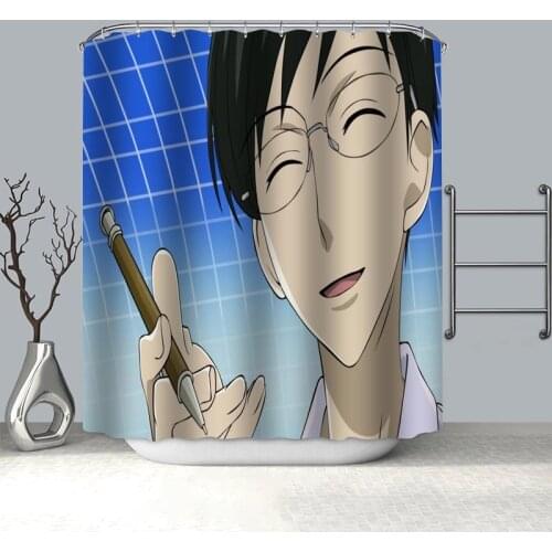 Ouran High School Host Club Shower Curtain Polyester Fabric Screens Curtains For Bathroom 3D Waterproof Bath Curtain With Hooks