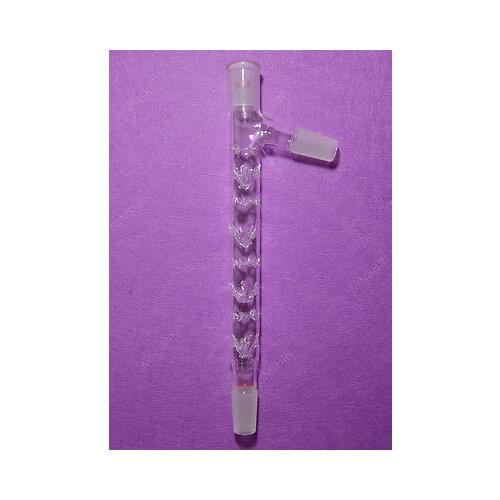 Glass Vigreux Distilling Column,Side Arm,200mm,24/40,Lab Chemistry Glassware