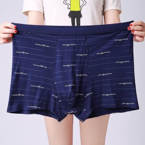 Loose men boxers 7xl weight 140kg 5XL 6XL 3XL 4XL plus size big size Mens underwear large for men black gray dark blue