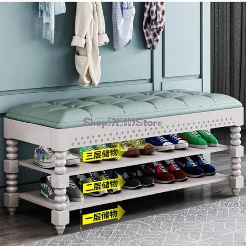 Household Shoe Changing Stool Door Shoe Wearing Stool Storage Stool Light Luxury Multi-layer Shoe Cabinet Stool One Simple Shoe
