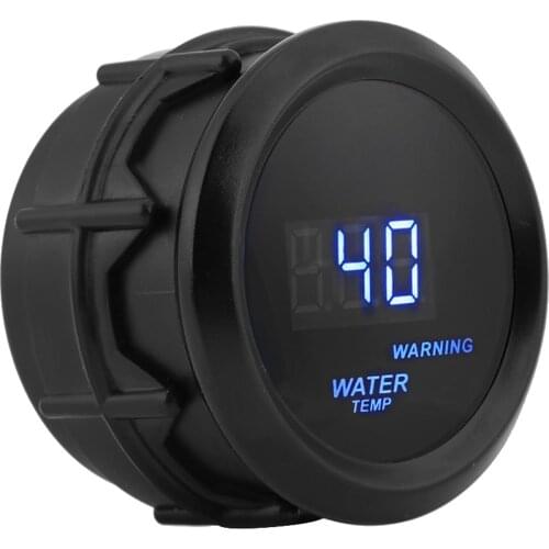 Universal 2 Inch 52mm Car Blue LED Digital Water Temperature Fahrenheit Gauge Kit with Temp Sensor for most of cars and motors