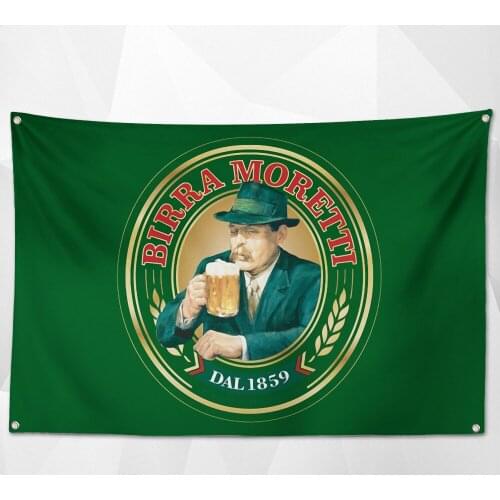 Vintage Beer Day Poster Wall Hanging Beverage Banner Flag With Four Grommets for Dorm Room Decor Outdoor Parties Oktoberfest A1
